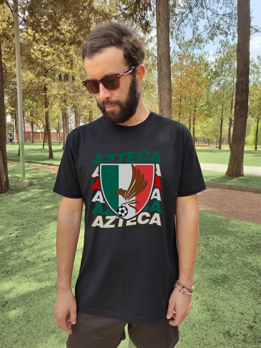 Playera Azteca - Fanática - Caballero - En colores