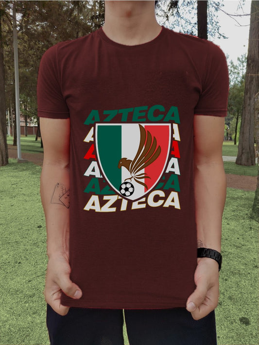 Playera Azteca - Fanática - Caballero - En colores