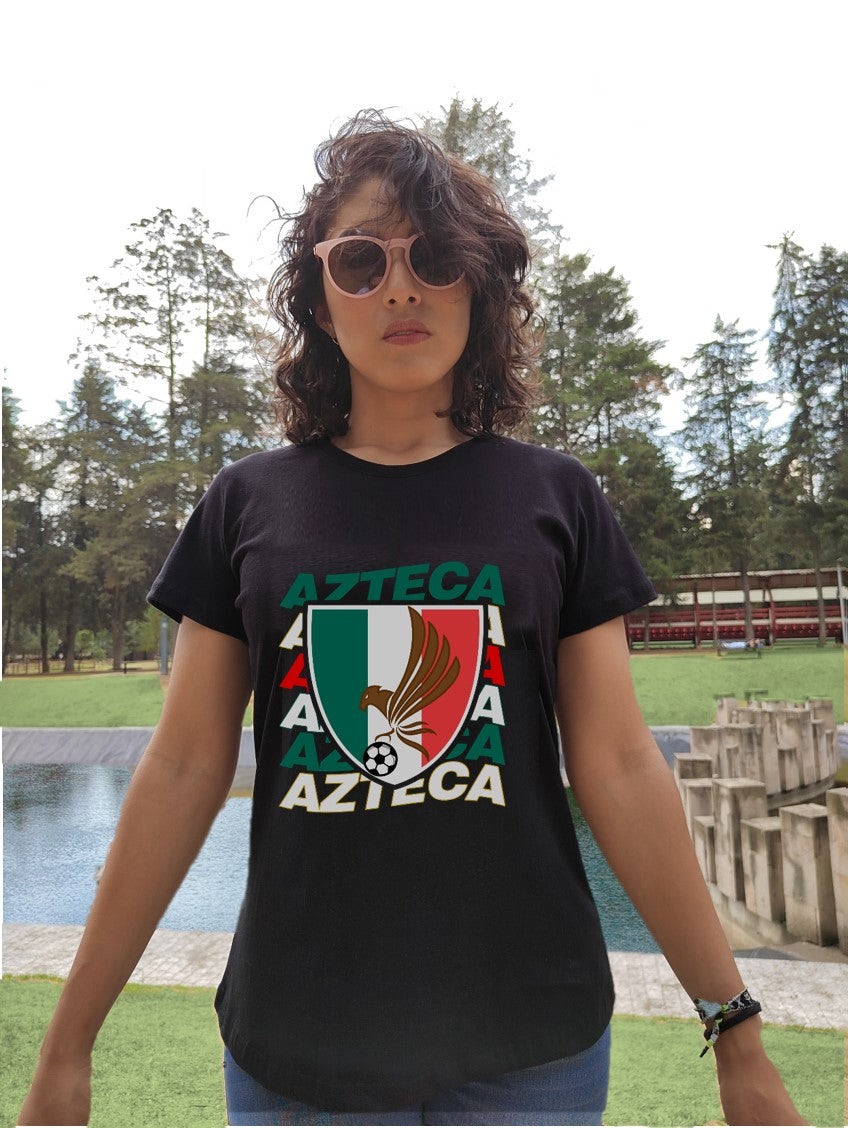 Playera Azteca - Fanática -Dama