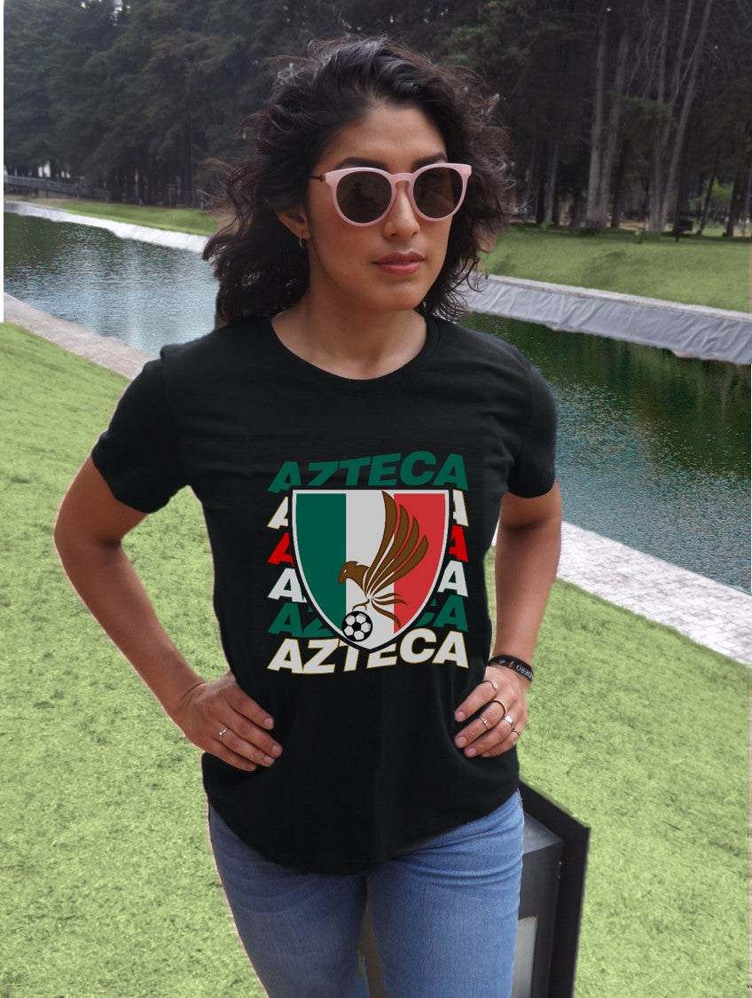 Playera Azteca - Fanática -Dama