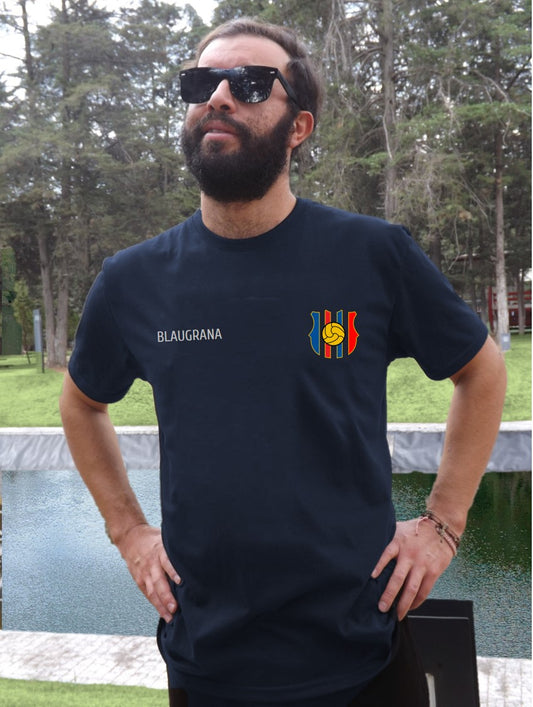 Playera Blaugrana - Clásica Minimalista - Caballero