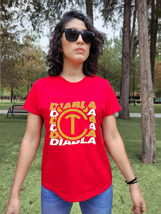 Playera Diabla -  Version Fanática - Dama