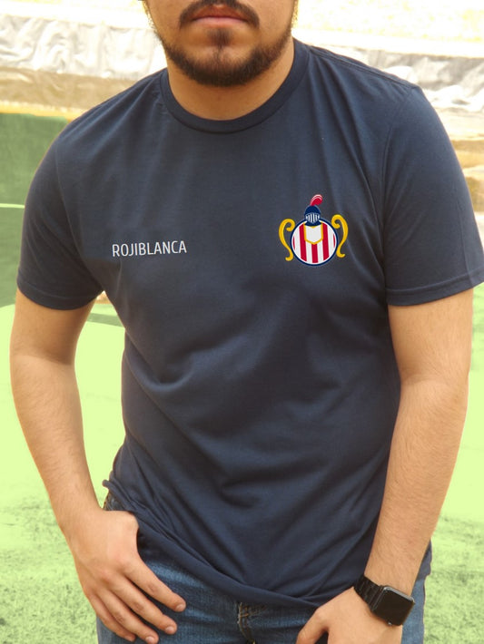 Playera Rojiblanca - Clásica Minimalista - Caballero